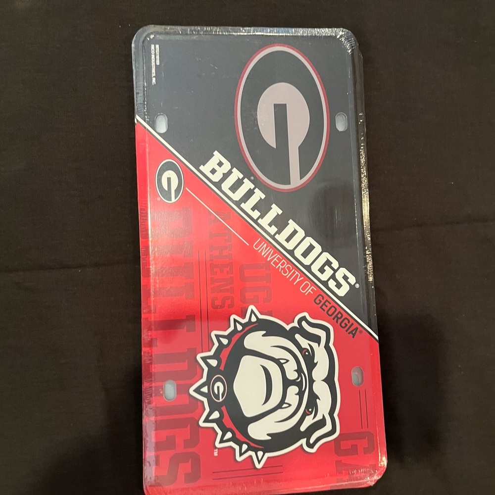 Georgia Bulldogs Metal License plate tag